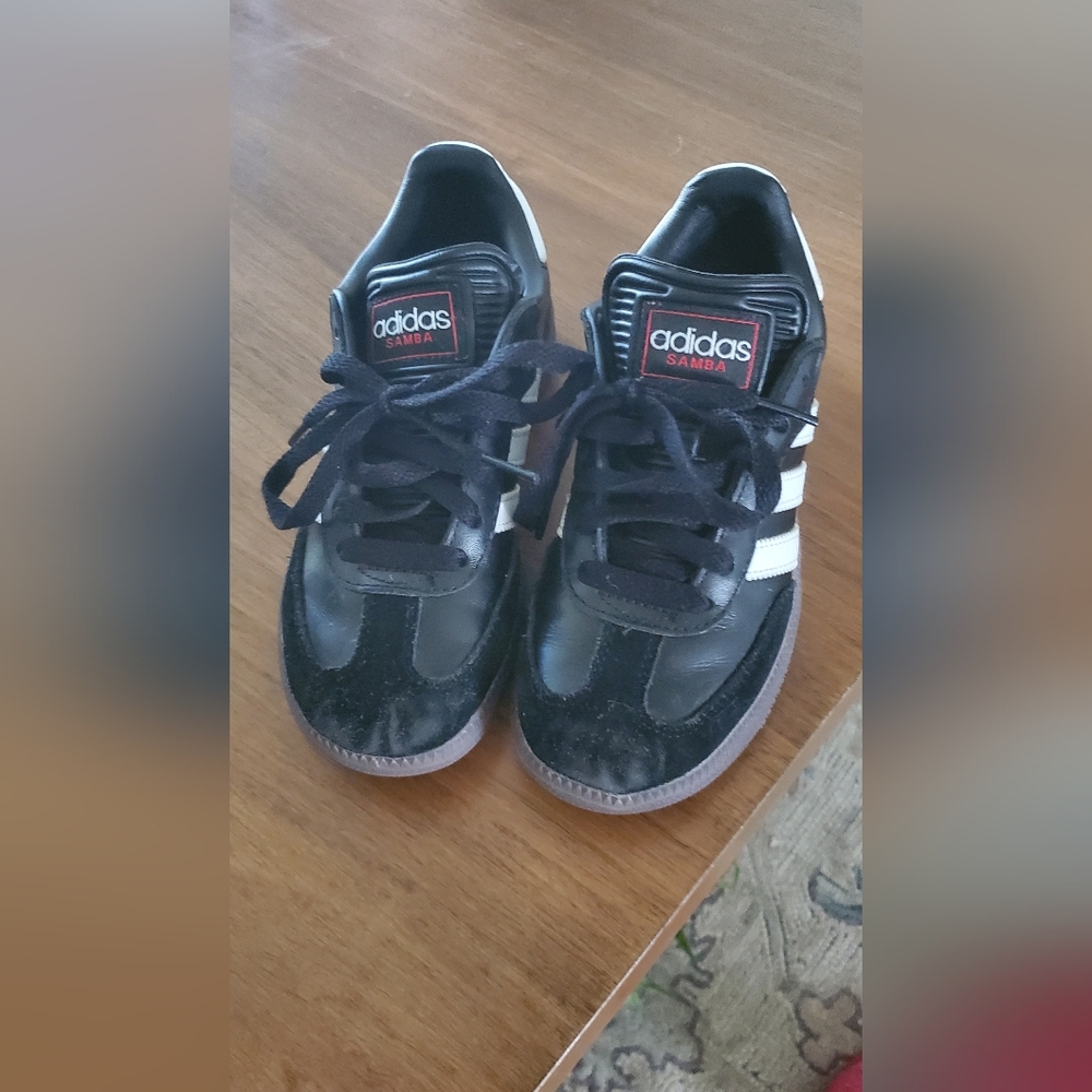 Adidas Kids Black and White Samba Shoes